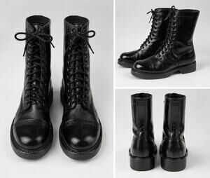 Corcoran 1515 Women’s 5.5 M Black Leather Jump Boots Combat Military Made USA